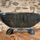 French Art Deco cast iron enamel planter – 1920s–1930s