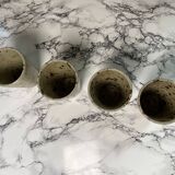 Beige pyrite stoneware mugs