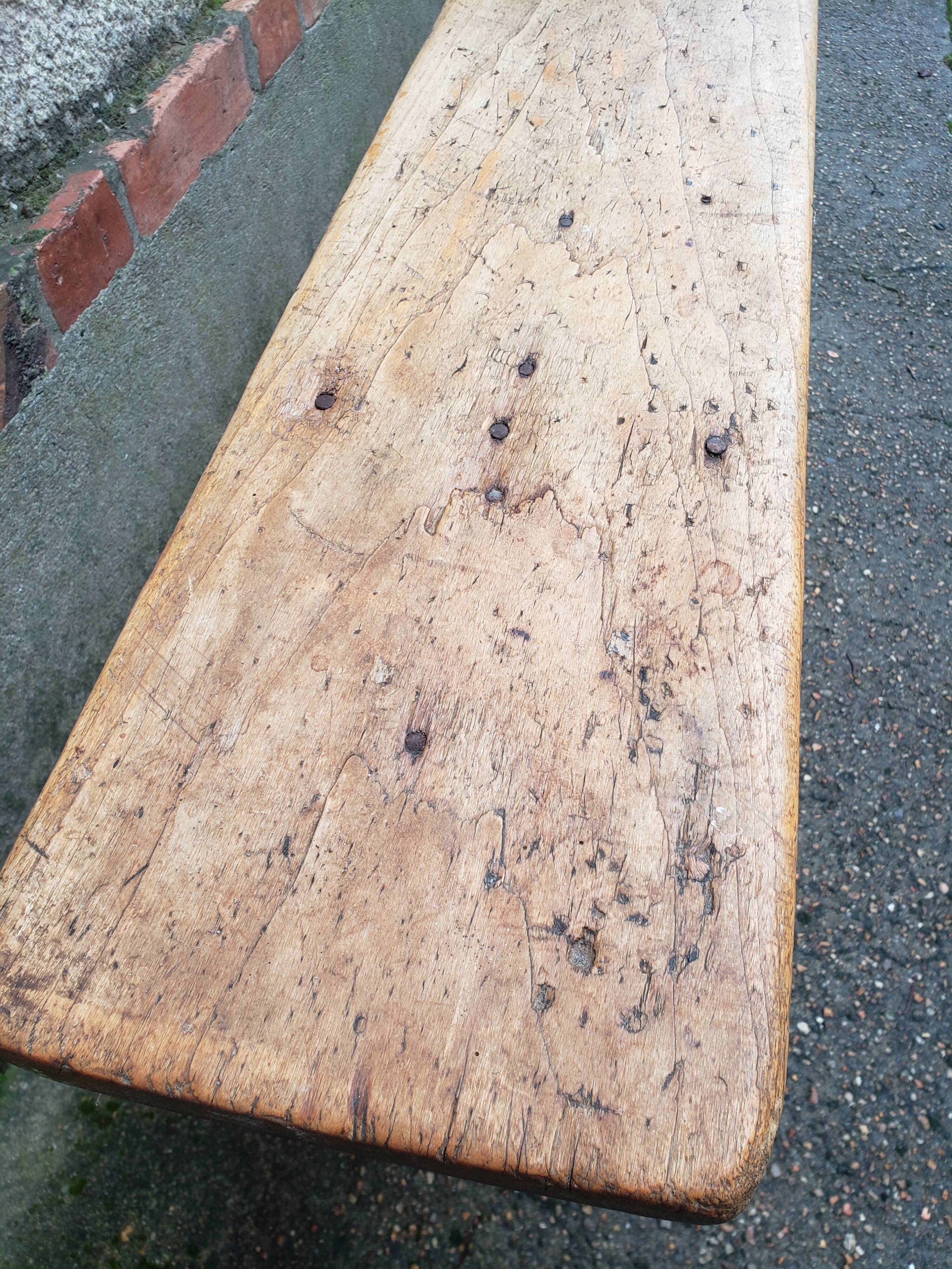 Wooden farm bench "perch"