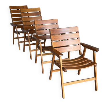 Set of 4 Herlag Folding Chairs
