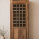 Glass-fronted cabinet from 1915, solid wood.