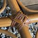 Vintage rattan and woven wicker desk 1970