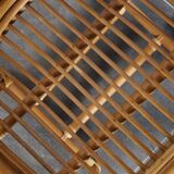 Set of 4 rattan armchairs