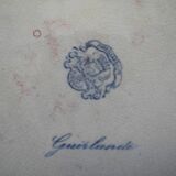 large old dish Vieillard Bordeaux Guirlande antique French dish 19th