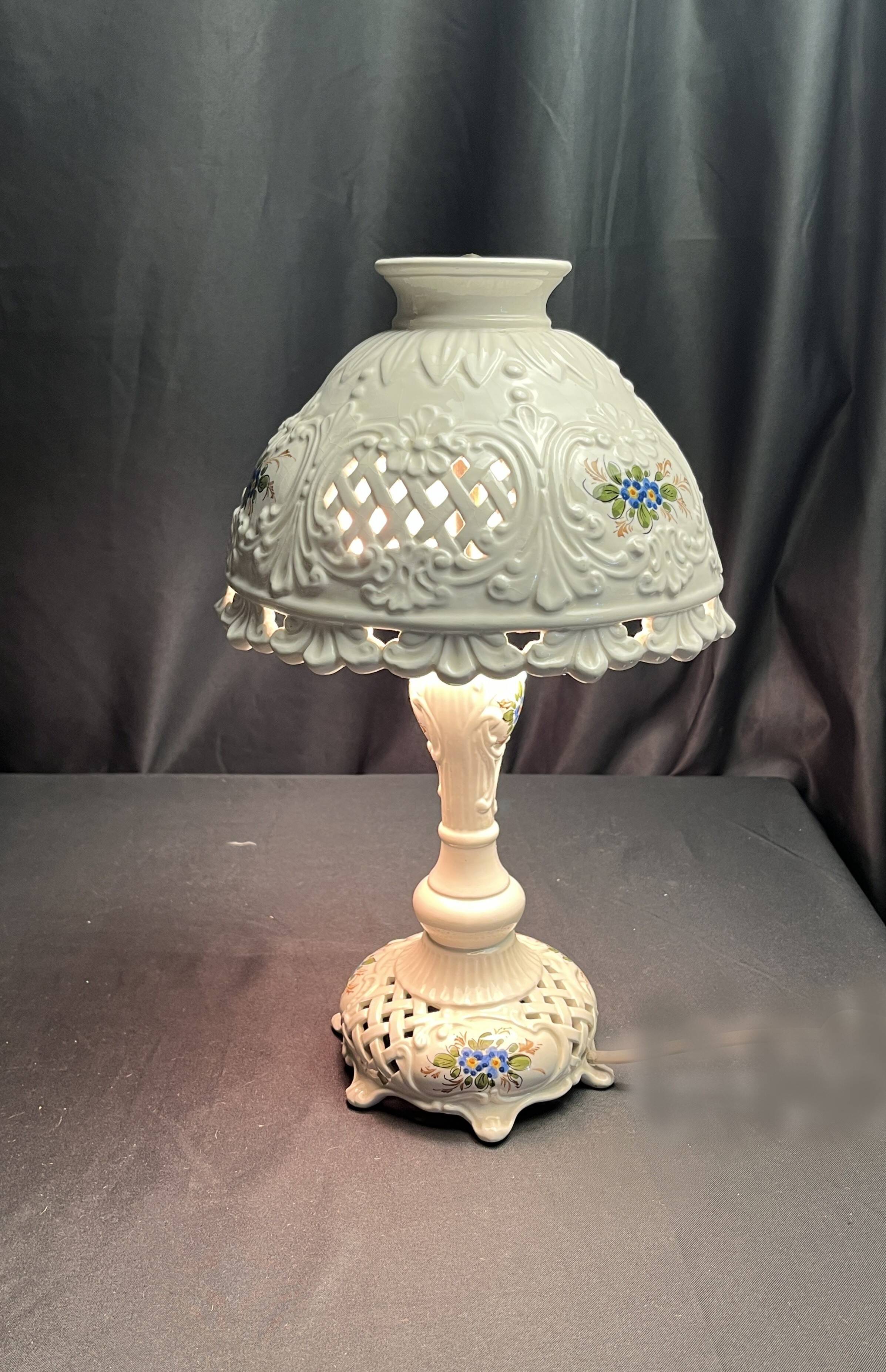 Bassano Italy 20th century earthenware table lamp