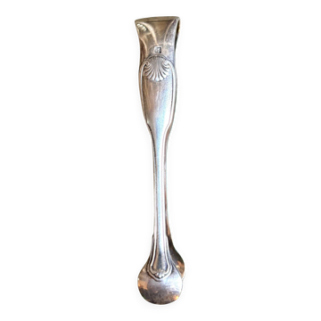Pince à sucre Christofle en métal argenté, décor coquille