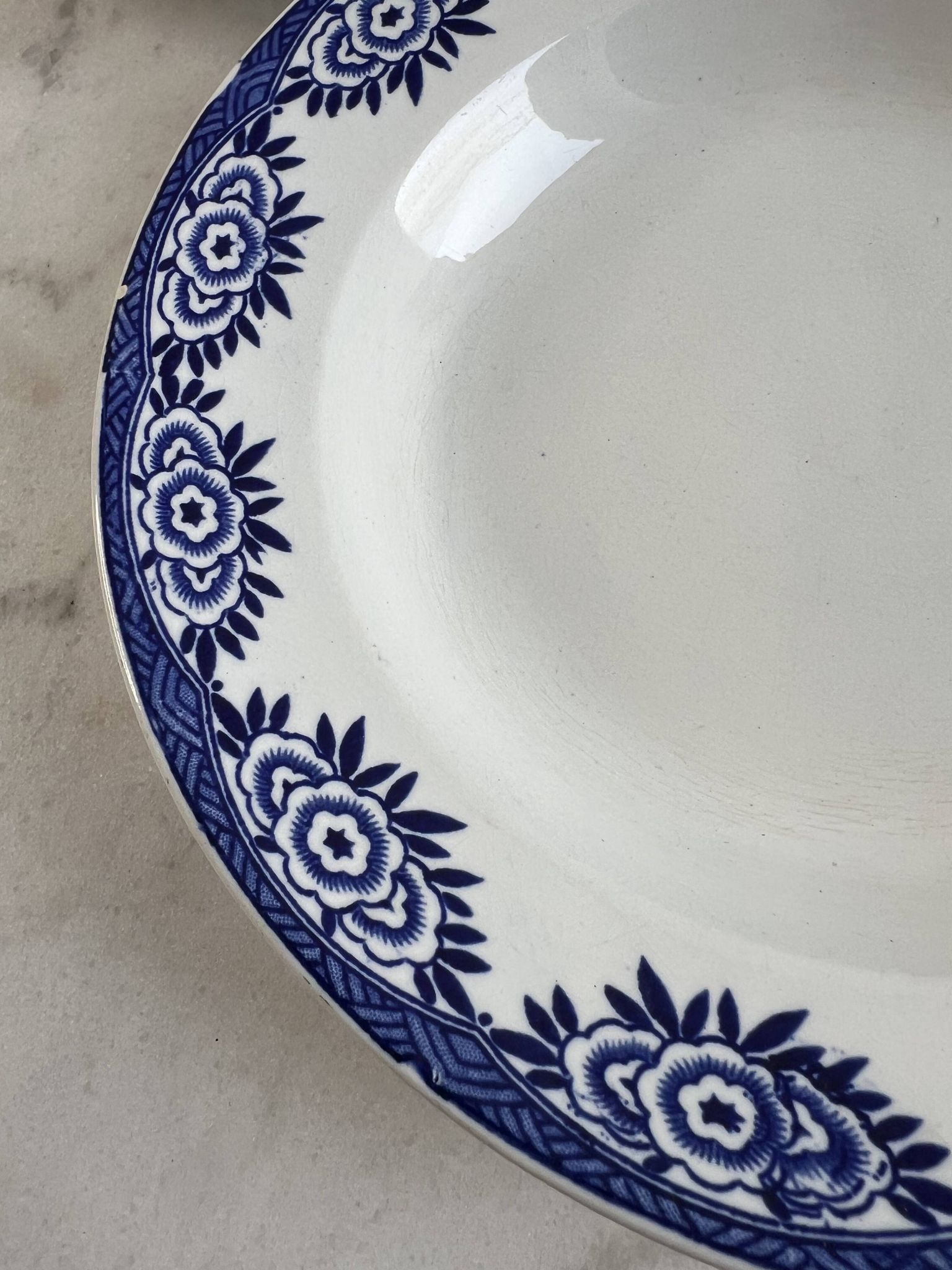 Set of 3 deep plates Sarreguemines Capri Casino