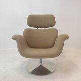 Fauteuil tulipe et pouf par Pierre Paulin pour Artifort, années 1980