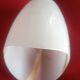 Tulipe abat-jour oblique verre dépoli - motif trait noir & dorure - vintage