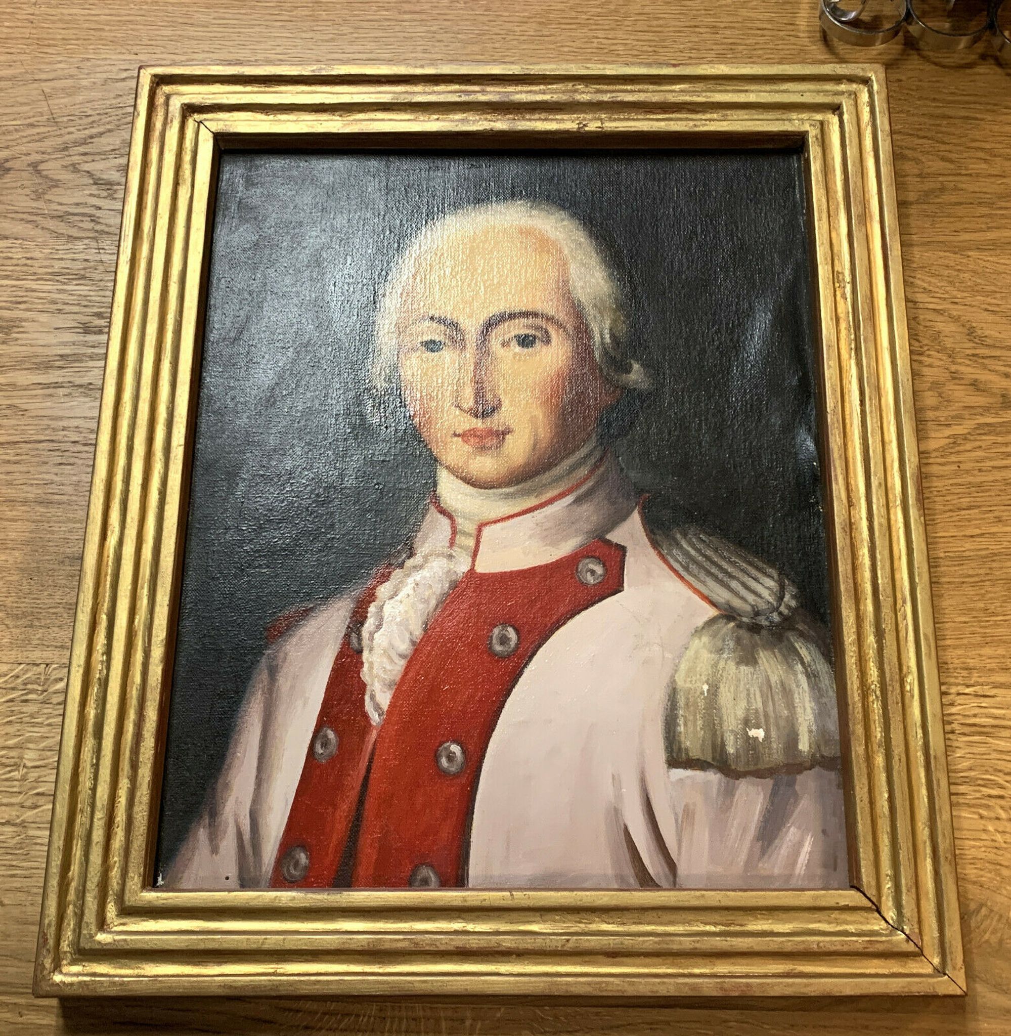 École Française around 1880 oil on canvas depicting a notable historical figure (I)