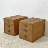 Pair of vintage 50's bedside tables