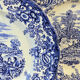 Five English porcelain style table plates
