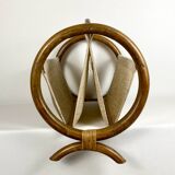 Porte-revues en bambous et toile de jute