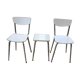 Lot of two formica chairs and a stool.vintage 60