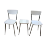 Lot de deux chaises formica et d'un tabouret vintage 60