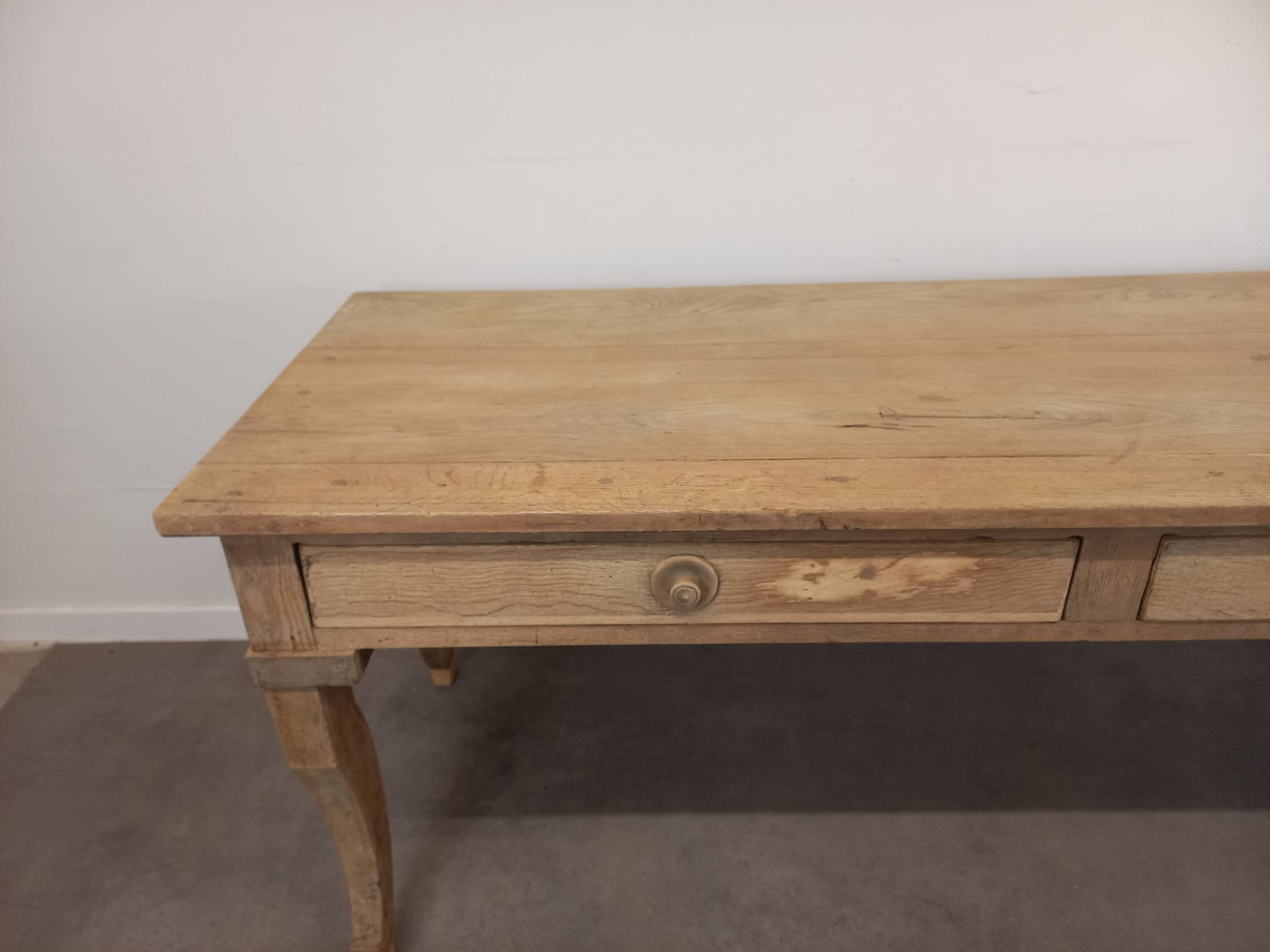 Oak farmhouse table