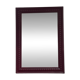 Large antique moulded mirror in wine red / plum (101 x 74 cm)