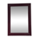 Large antique moulded mirror in wine red / plum (101 x 74 cm)