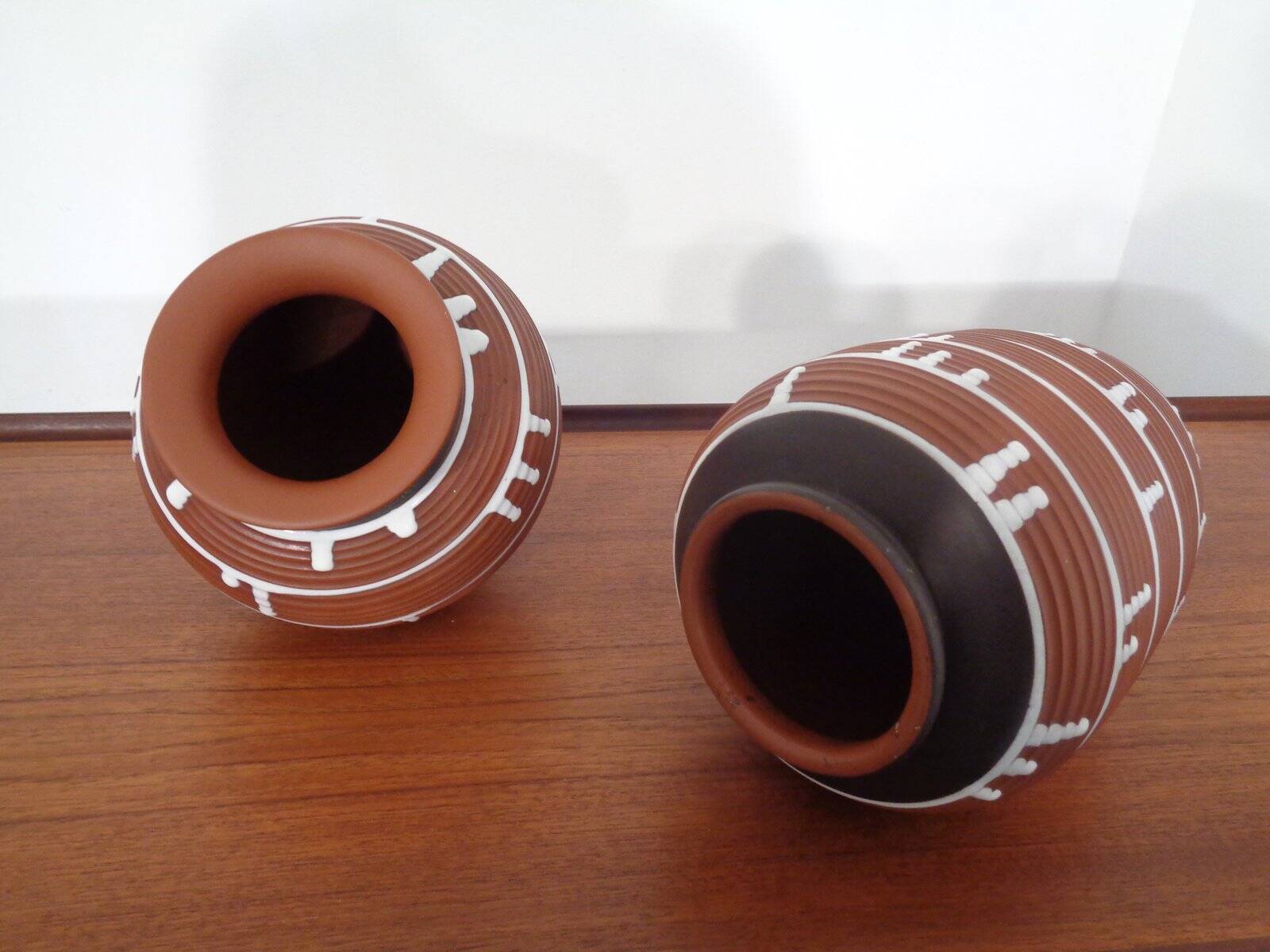 German ceramic vase, 1960s, set of 2