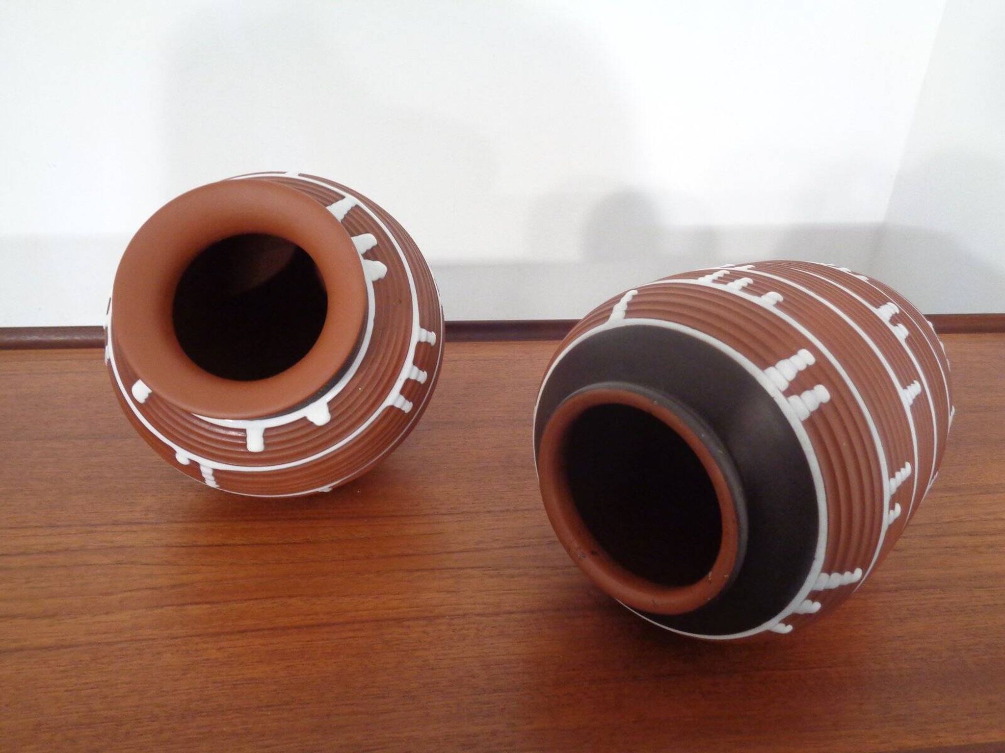 German ceramic vase, 1960s, set of 2