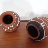German ceramic vase, 1960s, set of 2