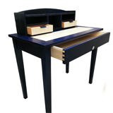 Bureau style Louis Philippe poirier massif et érable sycomore ondé