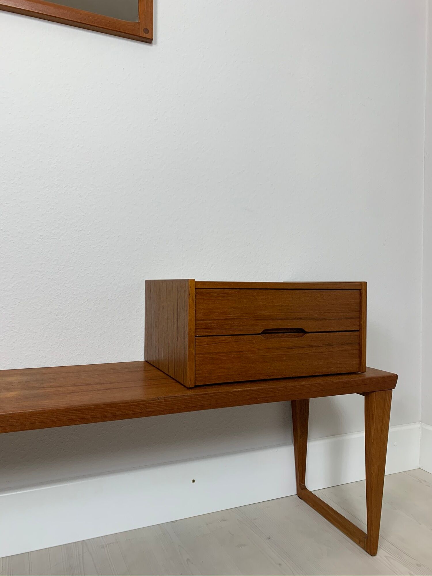Danish mid-century teak bench Kai Kristiansen for Aksel Kjersgaard, 1960s