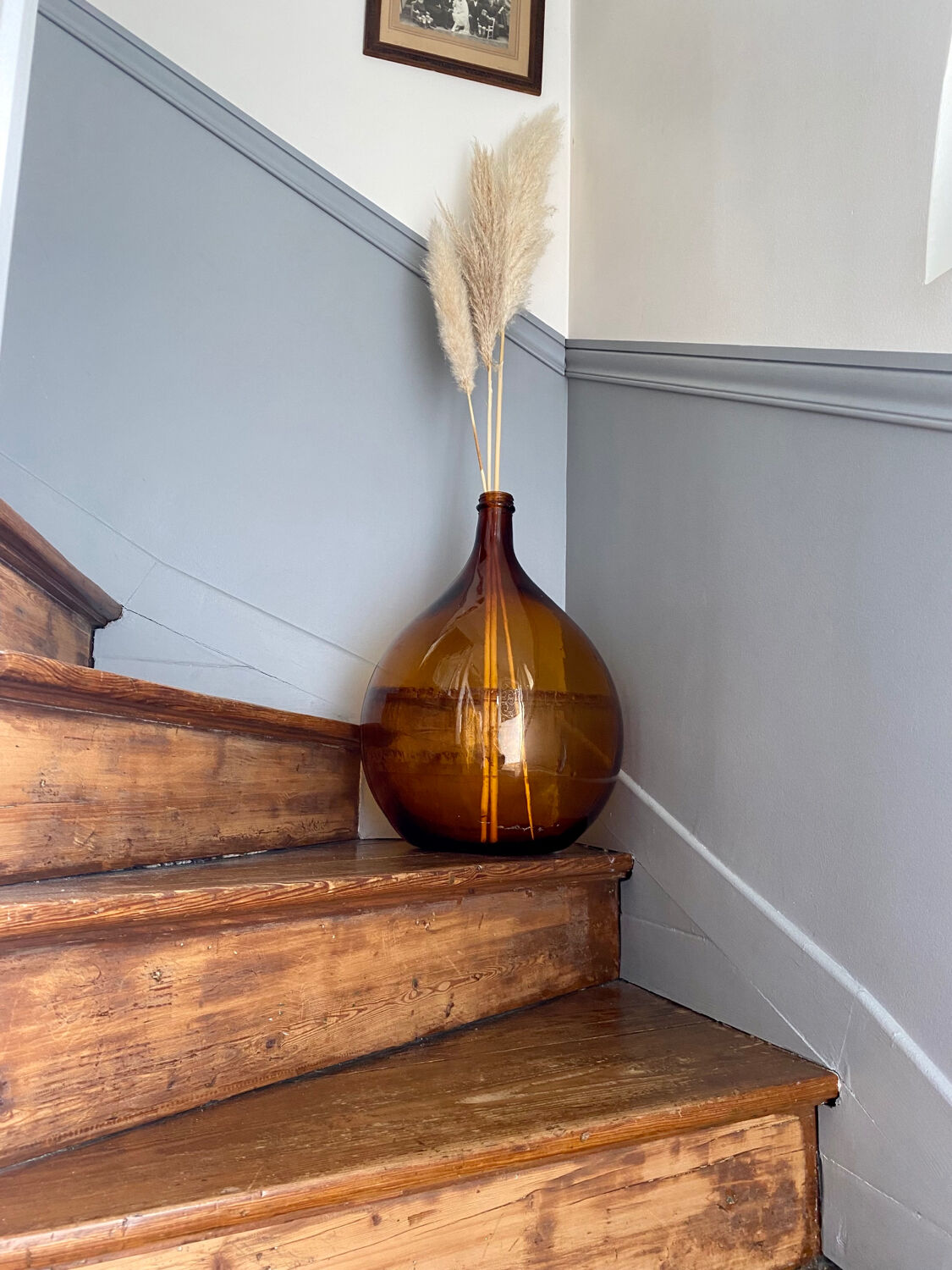 Bonbonne dame Jeanne vintage ambrée 30L