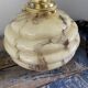 Set of two art deco portable ballrooms in electrified marbled opaline to nine