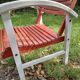 Ancien salon de jardin en bois design 50-60