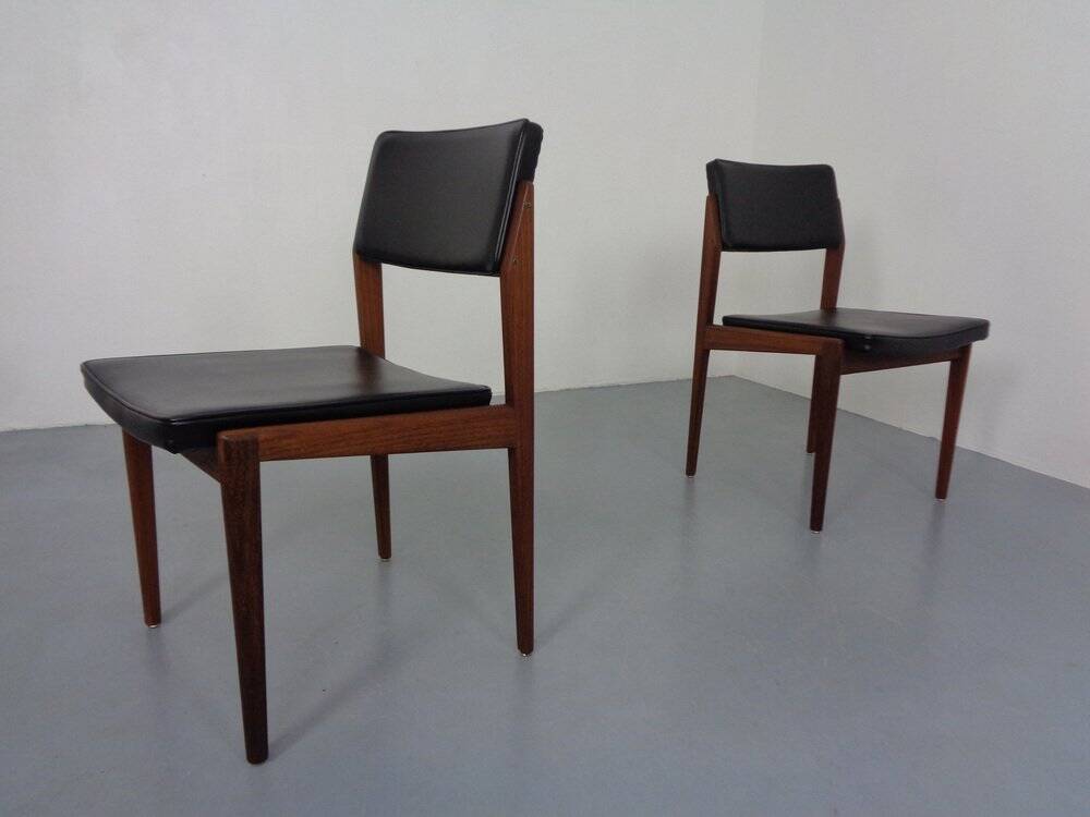 Set of Teak Dining Chairs Model 641P by Rudolf Glatzel for Thonet, 1960s