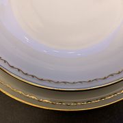 12 assiettes plates en porcelaine de Chartres sur Cher, Tiffonnet et Cie