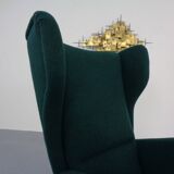French Kvadrat Tonica Wingback Chair, 1950s
