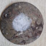 Vintage round fossil stone plate