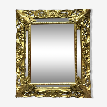 Miroir en bois doré époque Napoléon III