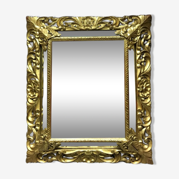 Mirror wooden gold time Napoleon III