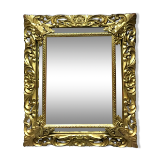 Miroir en bois doré époque Napoléon III