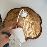 Vintage wicker pendant light