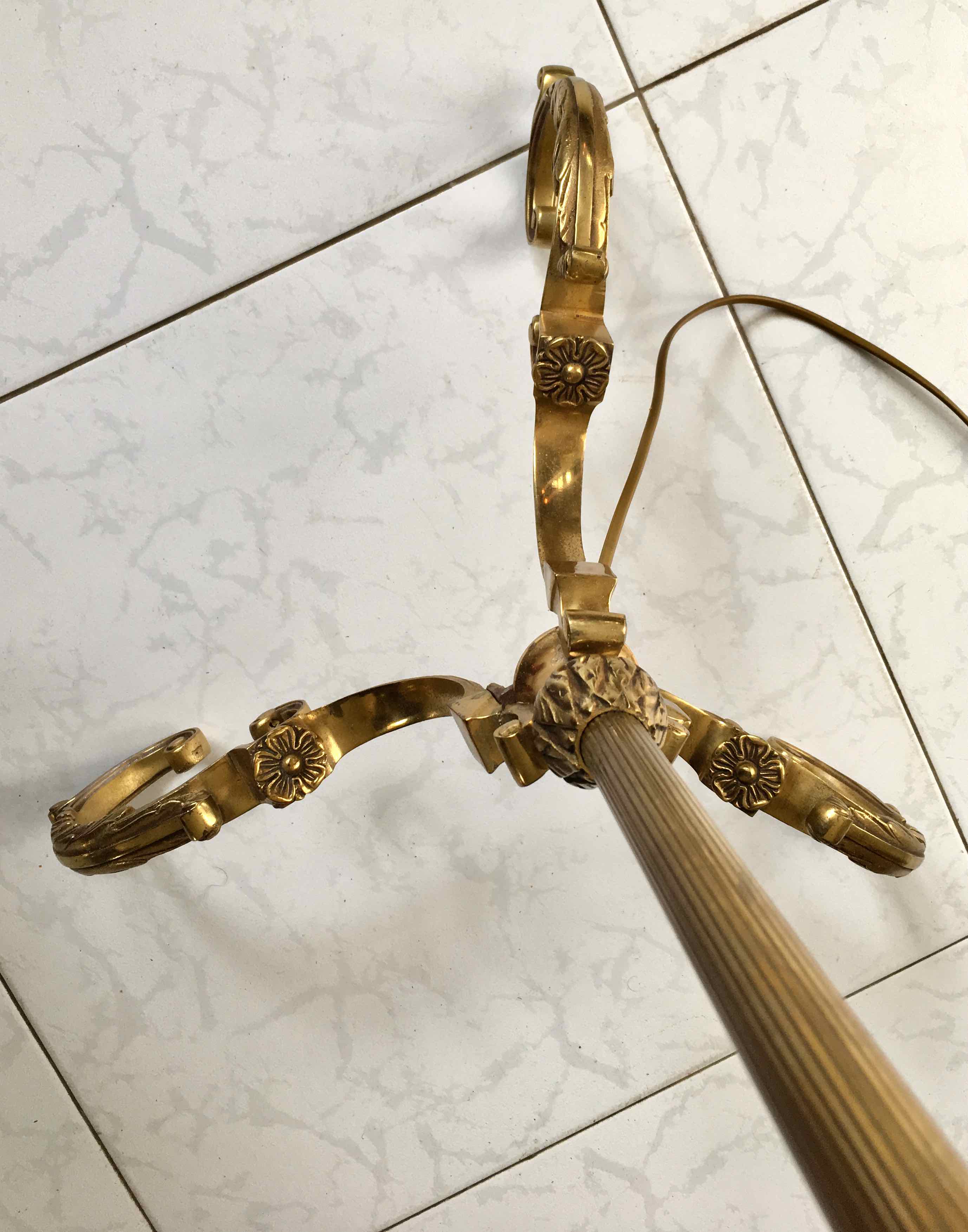 Brass floor lamp 60s