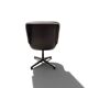 Charles Pollock Executive office chair in black leather, Knoll