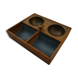 Former counter, wood and metal mint