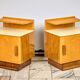Set of two Art Déco nightstands by Jindřich Halabala, 1960s, Czechoslovakia