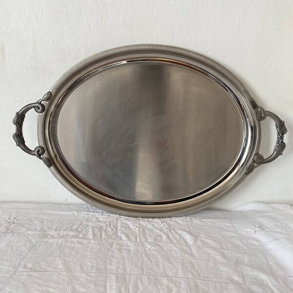 Plateau en inox Jean Couzon
