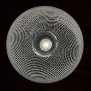 Vintage Swirl Murano pendant lamp, Italy, 1970s