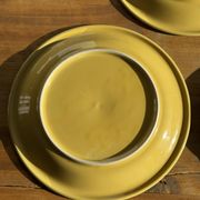 Lot de 3 grandes assiettes vertes plates italiennes D28,5