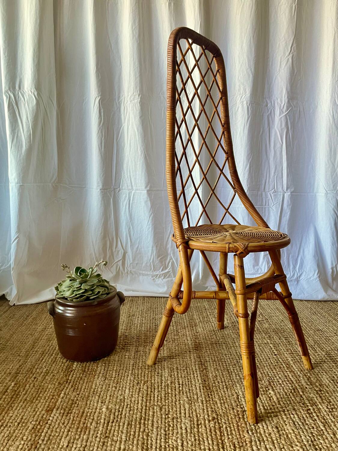 Vintage rattan chair 1960