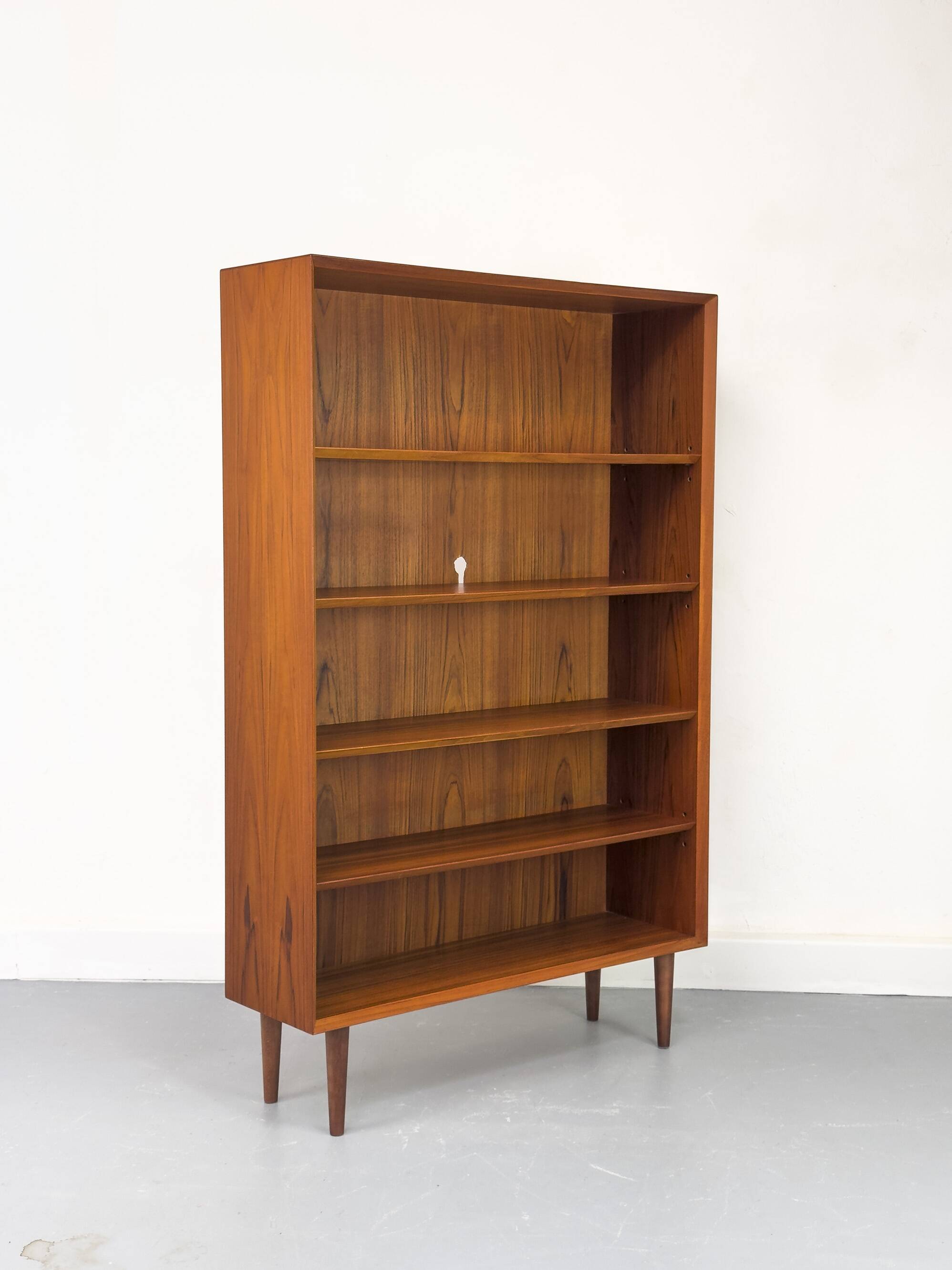 Vintage Danish Teak Bookcase by Chr. Linneberg, 1960s