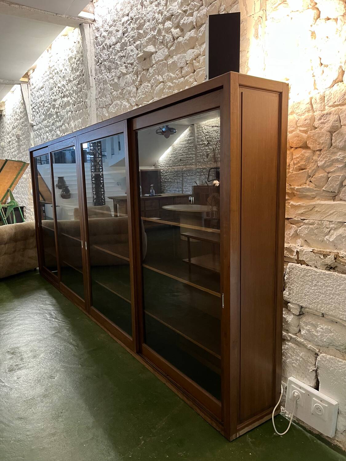Large glass library