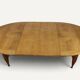 Extendable dining table in oak by Guillerme and Chambron - 1960s