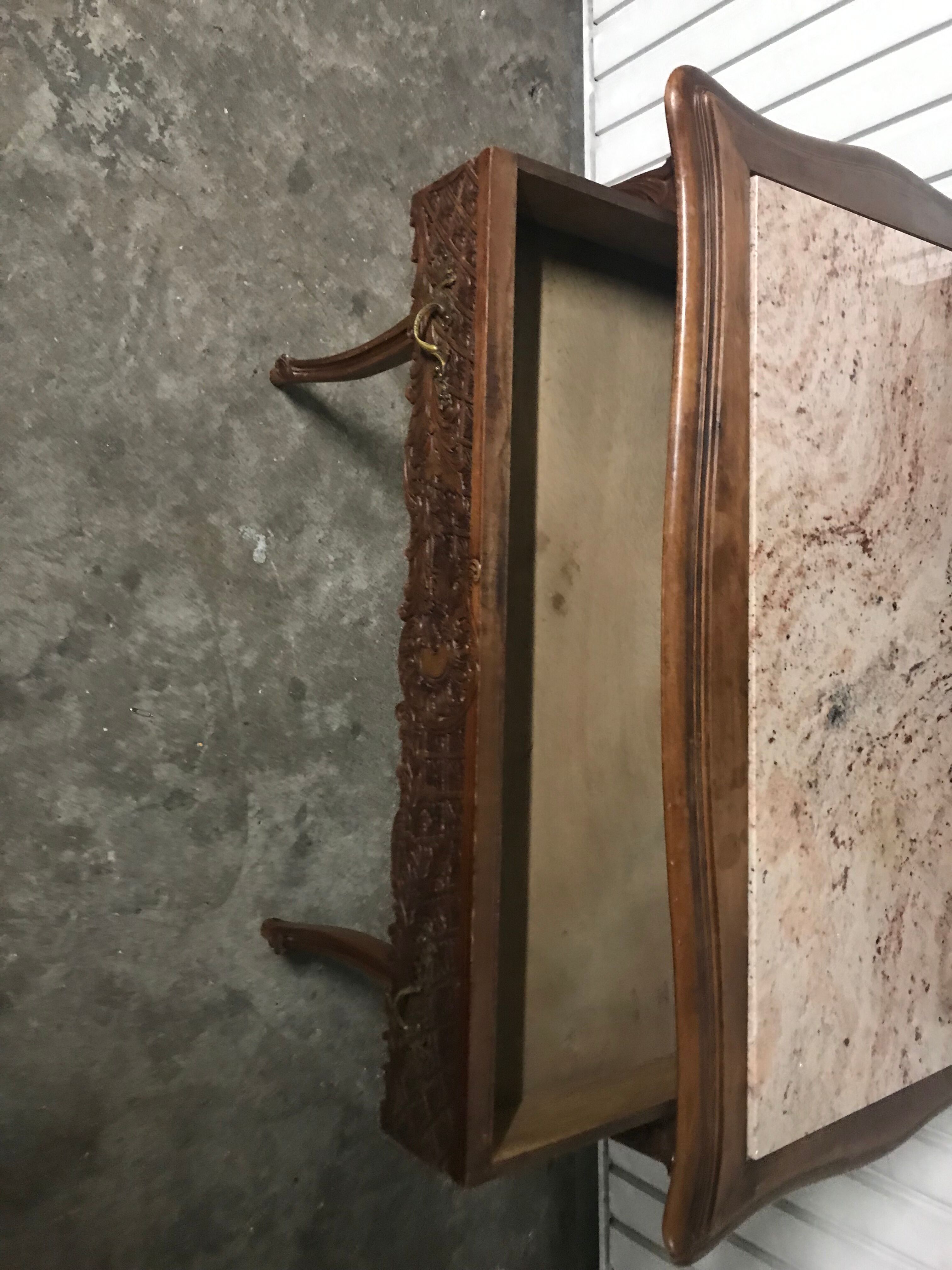 Coiffeuse Louis XV chêne